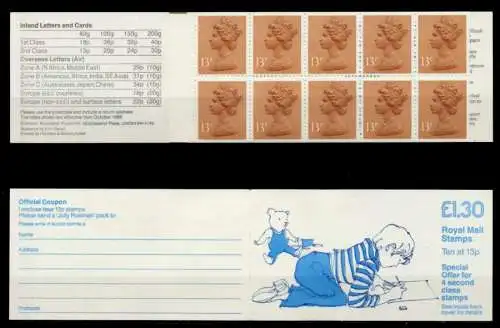 GROSSBRITANIEN MARKENHEFT Nr MH 0-088k-Rl postfrisch S02C152