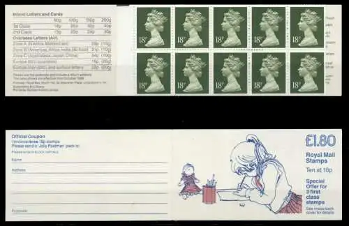 GROSSBRITANIEN MARKENHEFT Nr MH 0-095e postfrisch S02C136
