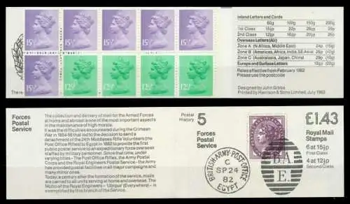 GROSSBRITANIEN MARKENHEFT Nr MH 060d-Rr postfrisch 89E3FA