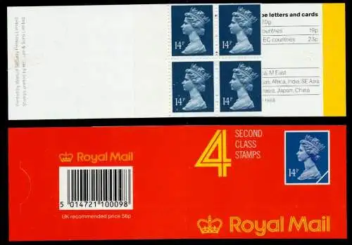 GROSSBRITANIEN MARKENHEFT Nr MH 0-108b postfrisch 89E436