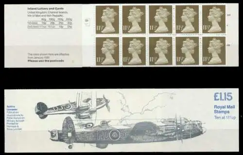 GROSSBRITANIEN MARKENHEFT Nr MH 0-082a-Rl-B5 postfrisch 89E44A