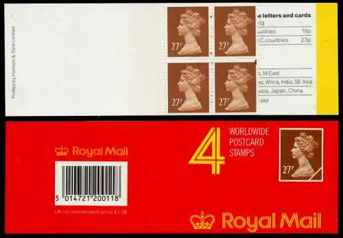 GROSSBRITANIEN MARKENHEFT Nr MH 0-110 postfrisch 89E466