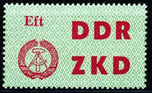 DDR DIENST LAUFKONTROLLZETTEL Nr 4 postfrisch S666DFE