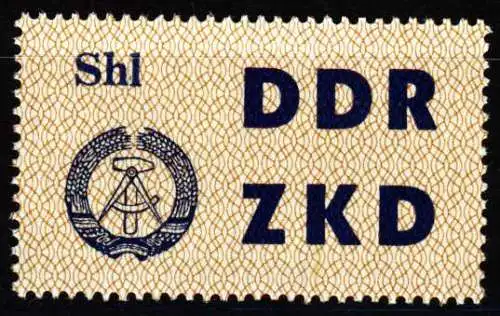 DDR DIENST LAUFKONTROLLZETTEL Nr 14 postfrisch S666E26