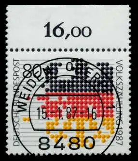 BRD 1987 Nr 1309 zentrisch gestempelt ORA 89E82E