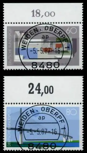 BRD BUND 1987 Nr 1321-1322 zentrisch gestempelt ORA 89E96E