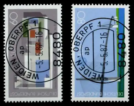 BRD BUND 1987 Nr 1321-1322 zentrisch gestempelt 89E976