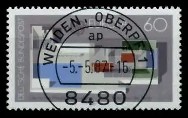 BRD BUND 1987 Nr 1321 zentrisch gestempelt 89E99A