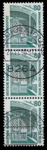 BRD DS SEHENSWÜRDIGKEITEN Nr 1342AuRI zentrisch gestempelt 3 8A7502