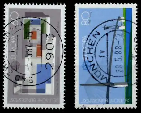 BRD BUND 1987 Nr 1321-1322 zentrisch gestempelt 8A76BE