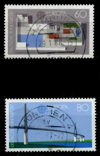 BRD BUND 1987 Nr 1321-1322 zentrisch gestempelt 8A76B2