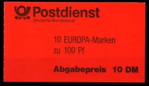 BRD BUND MARKENHEFTCHEN Nr MH 30oZ postfrisch 8A796A