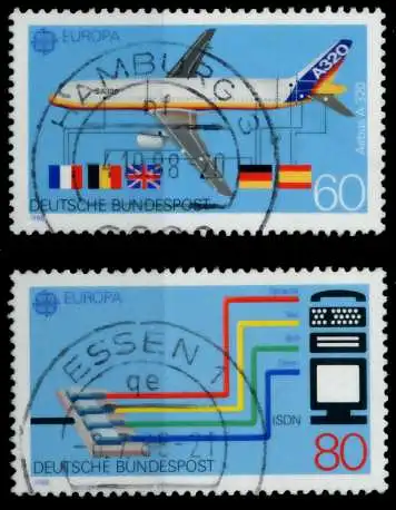 BRD BUND 1988 Nr 1367-1368 zentrisch gestempelt 8B26A6