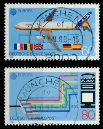 BRD BUND 1988 Nr 1367-1368 zentrisch gestempelt 8B26DE