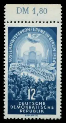 DDR 1954 Nr 424YI postfrisch ORA 8C2252