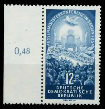 DDR 1954 Nr 424YI postfrisch SRA 8C2332
