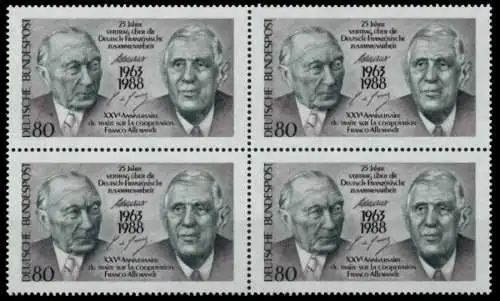 BRD BUND 1988 Nr 1351 postfrisch VIERERBLOCK SF88F56