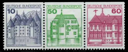 BRD ZUSAMMENDRUCK Nr W71 postfrisch 3ER STR 8C691A