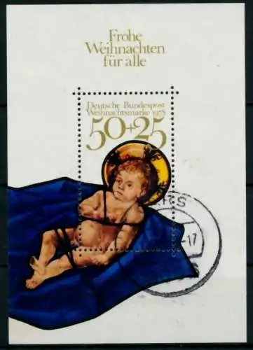 BRD BLOCK KLEINBOGEN Block 17 zentrisch gestempelt 8C694E