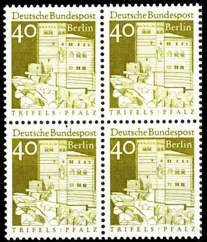 BERLIN DS D-BAUW. 2 Nr 276 postfrisch VIERERBLOCK SF8DCBE