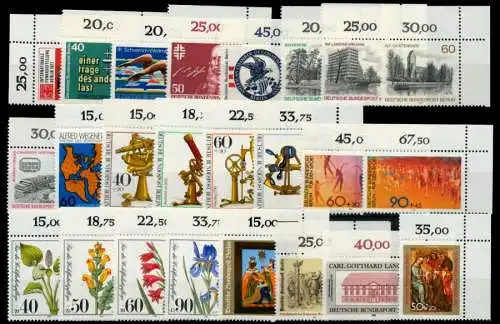 BERLIN Eckrandstücke postfrisch ORE auf Karte 8C217A
