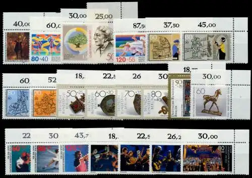 BERLIN Eckrandstücke postfrisch ORE auf Karte 8C2196
