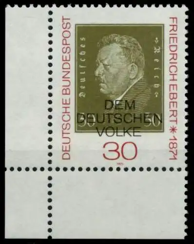 BRD BUND 1971 Nr 659 postfrisch ECKE-ULI 8C6DC6