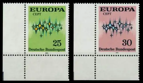 BRD BUND 1972 Nr 716-717 postfrisch ECKE-ULI 8C95DE