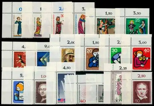 BERLIN Eckrandstücke postfrisch OLI auf Karte 8C2162