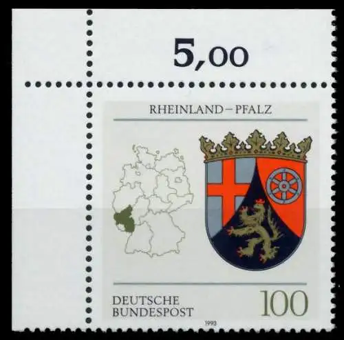 BRD 1993 Nr 1664 postfrisch ECKE-OLI 8CD792