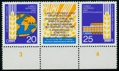 DDR ZUSAMMENDRUCK Nr WZd224 postfrisch 3ER STR URA 8D077E