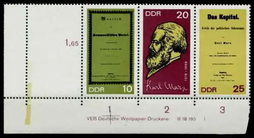 DDR ZUSAMMENDRUCK Nr WZd195L DV I postfrisch 4ER STR EC 8D0B5E