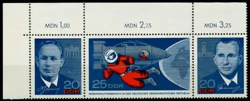 DDR ZUSAMMENDRUCK Nr WZd159 postfrisch 3ER STR ECKE-OLI 8D4E0A