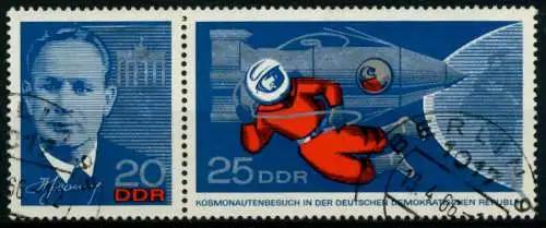 DDR ZUSAMMENDRUCK Nr WZd157 gestempelt WAAGR PAAR 8D4EA6
