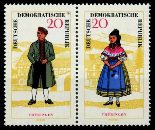 DDR ZUSAMMENDRUCK Nr WZd149 postfrisch WAAGR PAAR 8D4F6E