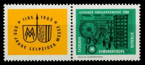 DDR ZUSAMMENDRUCK Nr WZd118 postfrisch WAAGR PAAR 8D537A