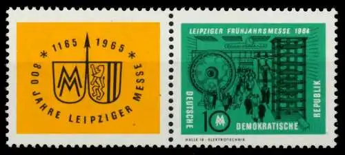 DDR ZUSAMMENDRUCK Nr WZd118 postfrisch WAAGR PAAR 8D538A