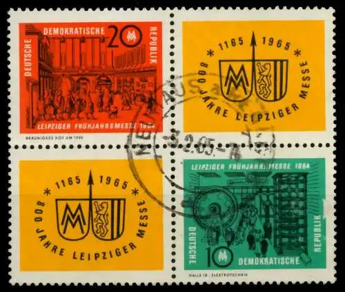 DDR ZUSAMMENDRUCK Nr 1012VB1-1013VB1 zentrisch gestempelt VI 8D53BE