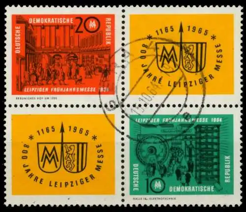 DDR ZUSAMMENDRUCK Nr 1012VB1-1013VB1 zentrisch gestempelt VI 8D53C2