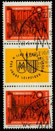 DDR ZUSAMMENDRUCK Nr SZd50 gestempelt 3ER STR 8D7422