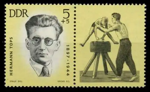DDR ZUSAMMENDRUCK Nr WZd 98 postfrisch WAAGR PAAR SFA3016
