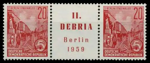 DDR ZUSAMMENDRUCK Nr WZd22 postfrisch 3ER STR 8D77BA