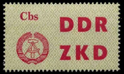 DDR DIENST LAUFKONTROLLZETTEL Nr 2 postfrisch 8D795A