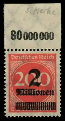 D-REICH INFLA Nr 309APa OR postfrisch ORA 8DBDC2