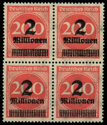 D-REICH INFLA Nr 309APa postfrisch VIERERBLOCK 8DBDEA