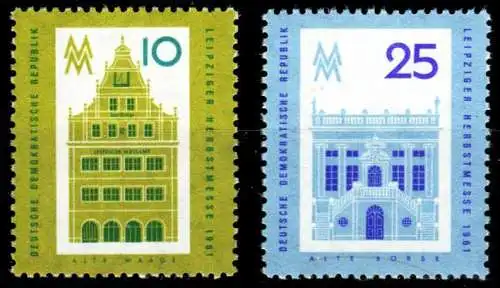 DDR 1961 Nr 843-844 postfrisch SFACAFE