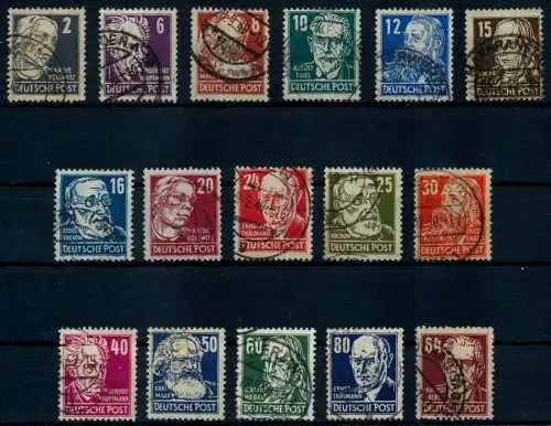 SBZ ALLG. AUSGABEN Nr 212-227 gestempelt 8E1066