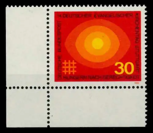 BRD 1969 Nr 595 postfrisch ECKE-ULI 8EF6BE