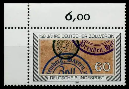 BRD 1983 Nr 1195 postfrisch ECKE-OLI 8EF8D2