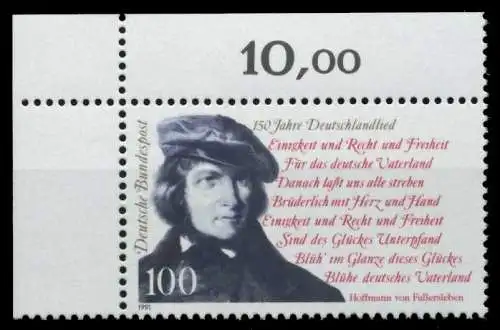 BRD 1991 Nr 1555 postfrisch ECKE-OLI 8F7BD6